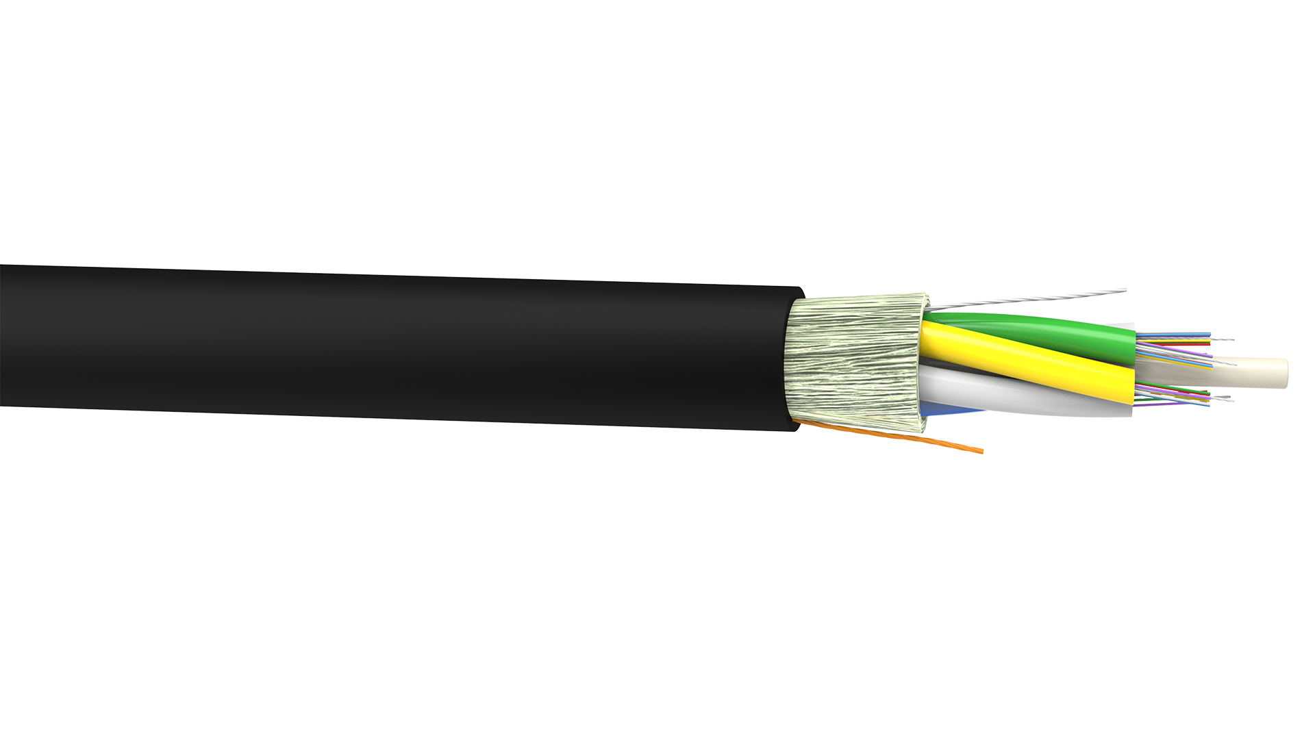 Cable Fibra Optica Holgado monotubo DT1 24-48FO FR-LSZH Dielectrico